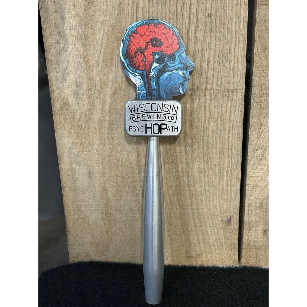 Wisconsin Brewing Co. PsycHOPath 013 Beer Tap Handle Rare HTF B-18